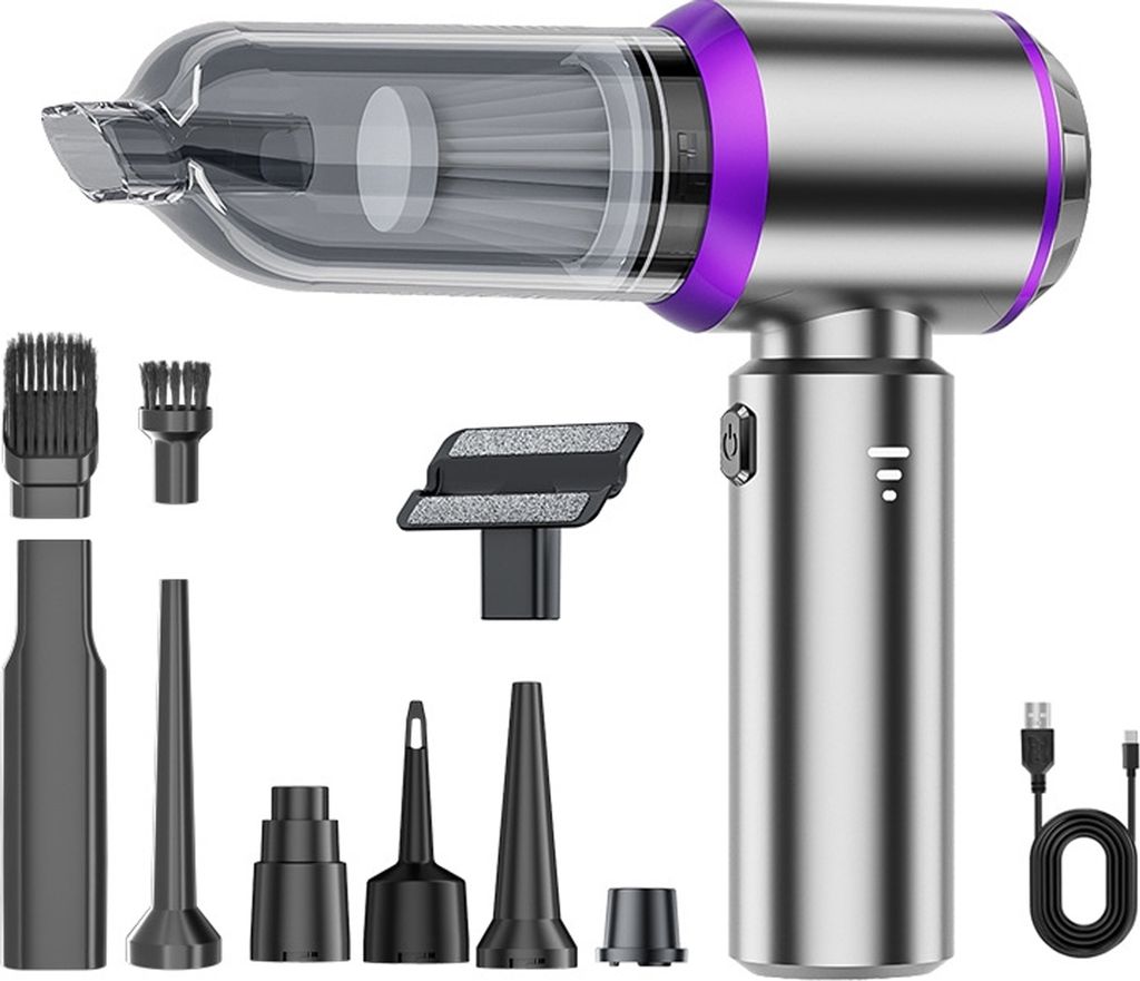 OKWISH Handstaubsauger, Akku-Handstaubsauger, 19000Pa, kabelloser Autostaubsauger, 6000mAh, Staubsauger, Nass & Trocken, für Tierhaare, Auto, Haus...