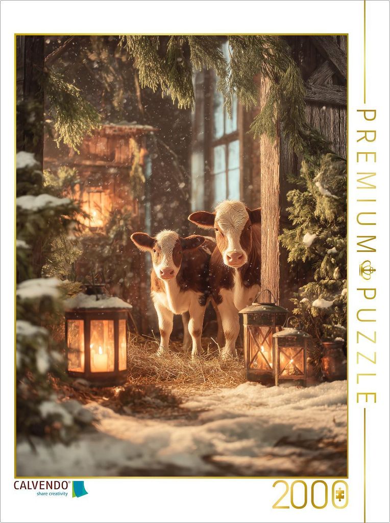 CALVENDO Puzzle Ein Motiv aus dem Kalender Die Liebe zur Kuh | 2000 Teile Lege-Größe 90x67cm Foto-Puzzle für glückliche Stunden