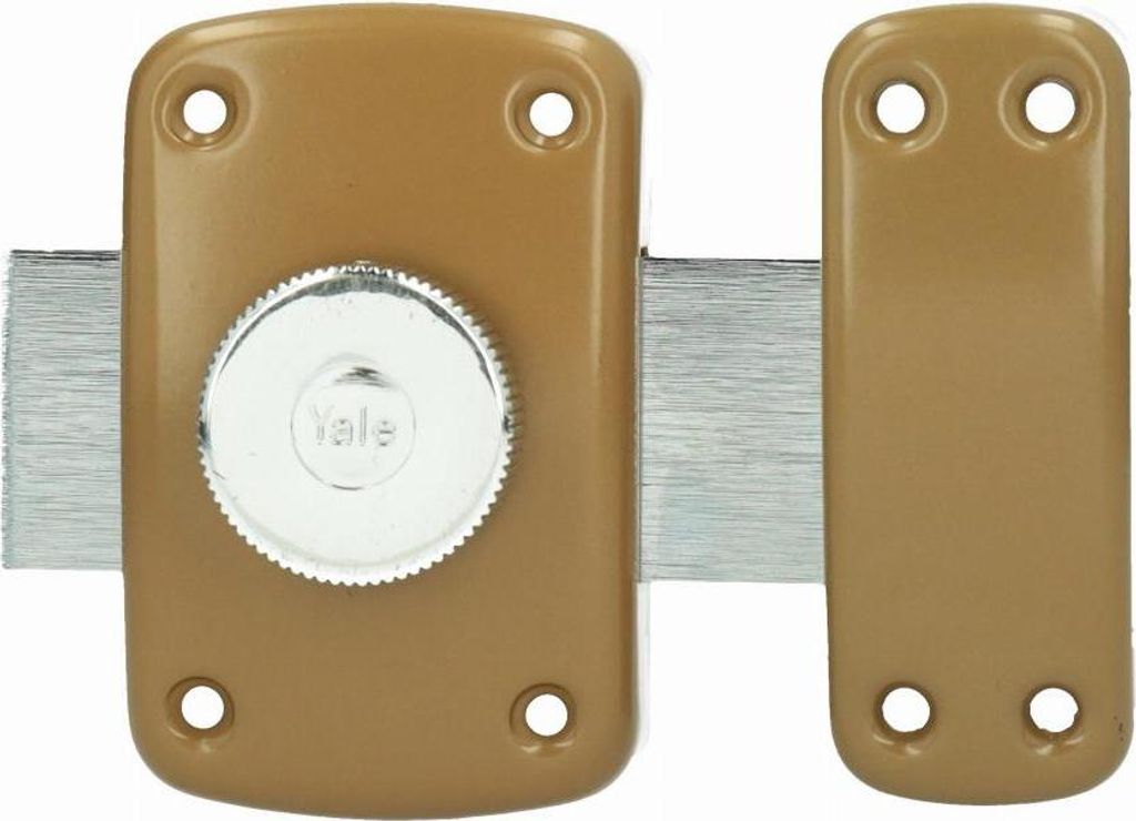 YALE Zylindertürschloss - 40 mm - Braun