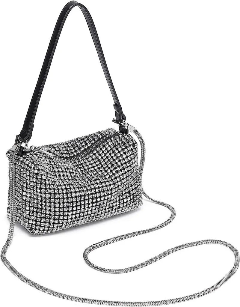Borsa a Tracolla da Sera con Cristalli Fatti a Mano - Wedding Bag