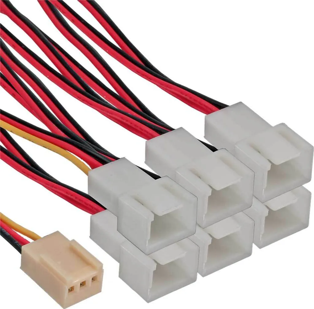 InLine Adattatore Ventole PC 1 a 6 prese Molex 3-pin 33436