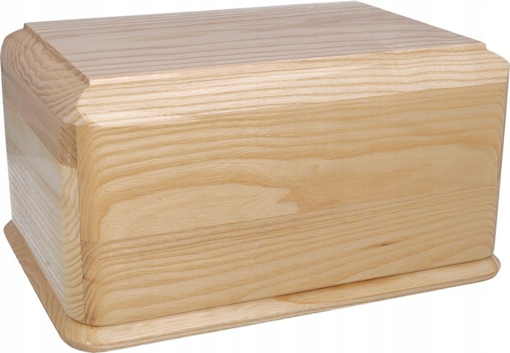 Bestattungsurne Aus Holz. Urne Für Menschliche Asche