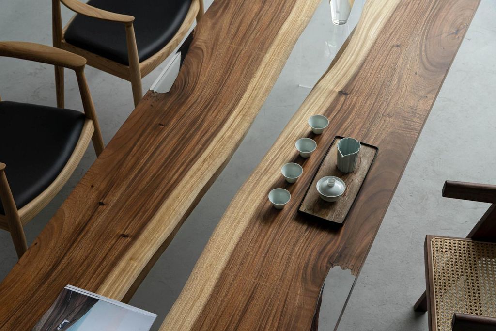 Esstisch River Table Echtes Holz Flusstisch 240x90 Massive Tische Epoxidharz Neu