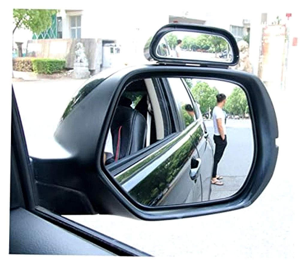2stücke Zusatz-rückspiegel aus Glas für Auto Externer Türspiegel mit Weitwinkel für Verbesserte Sicht Beim Überholen oder Fahrspurwechsel Gee...
