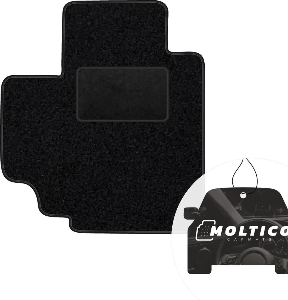 Tappeto Auto Nero per Suzuki Celerio 2015+ | Qualità Velours moto-MOLTICO - 1