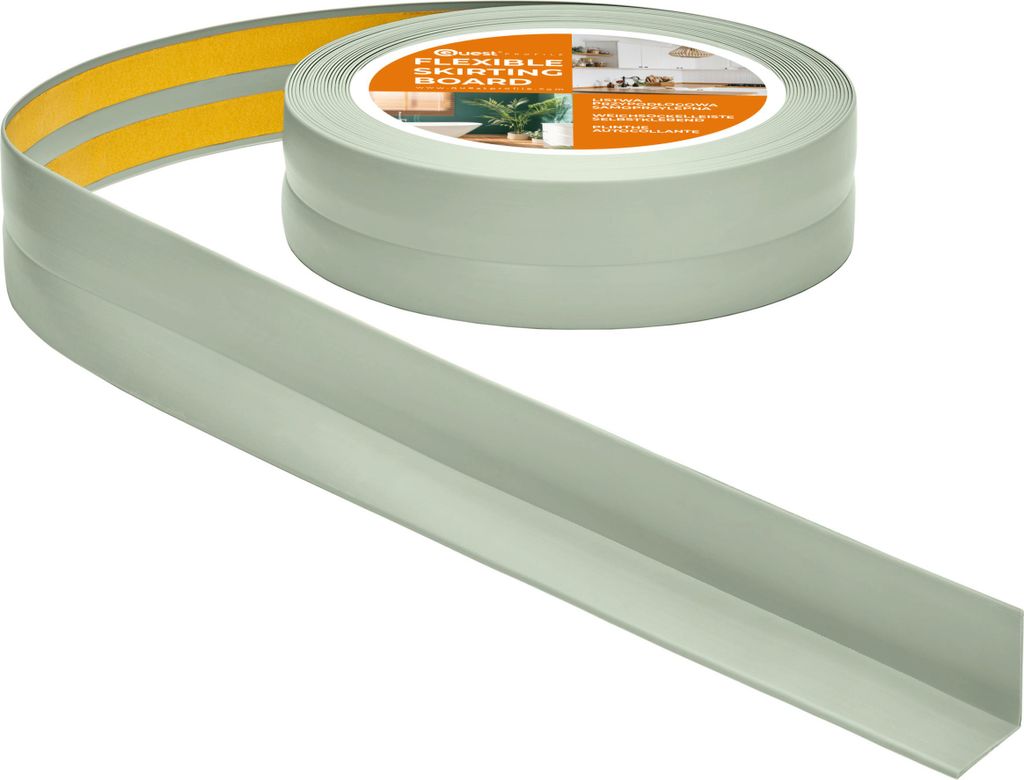 QUEST Weichsockelleiste Selbstklebend 30x30mm, 25m, Produktbild 