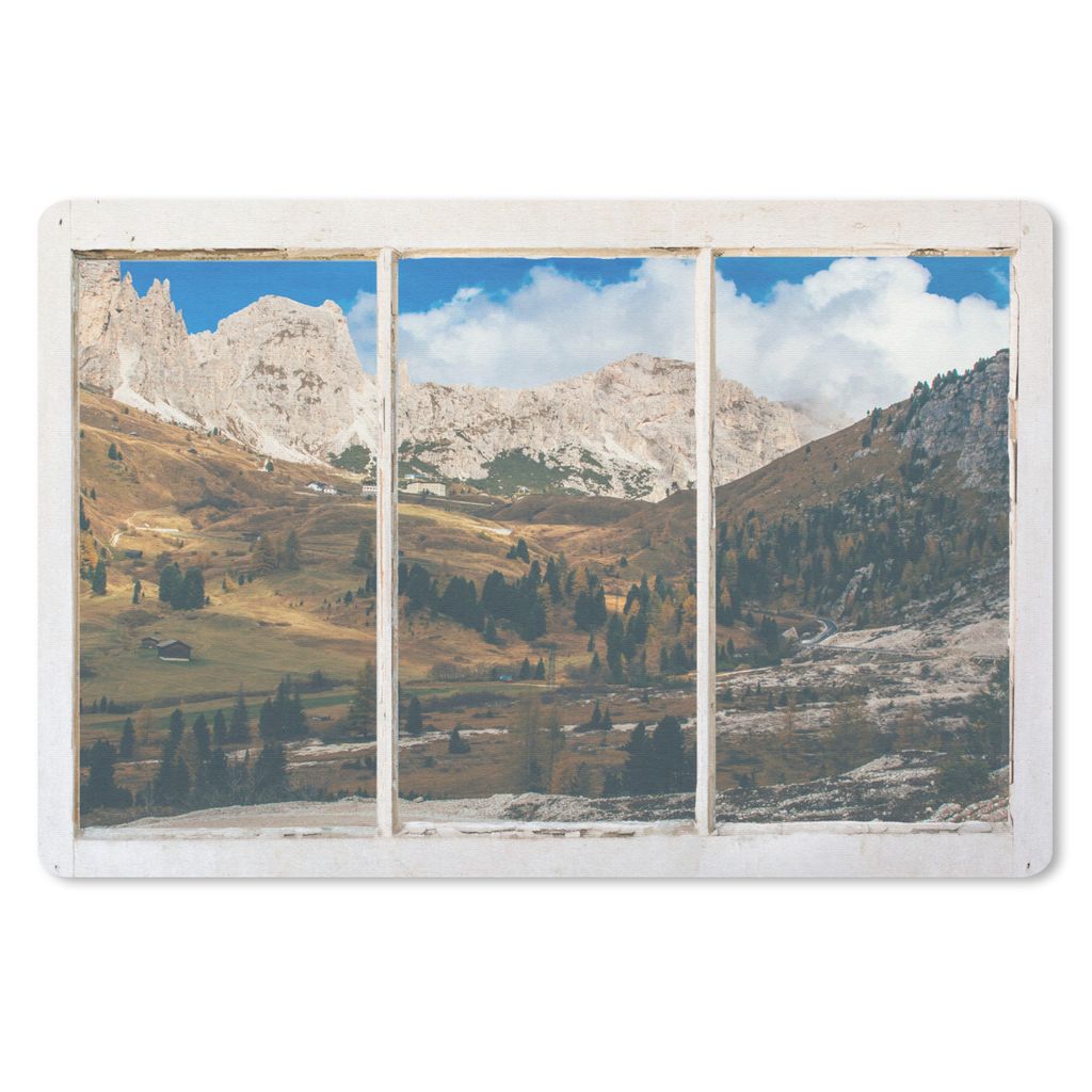 MuchoWow Mauspad Mousepad Aussicht - Natur - Berge 27x18 cm - Mousepads - Maus Mat - Pad - Mausunterlage - Büroartikel - Desk Matten