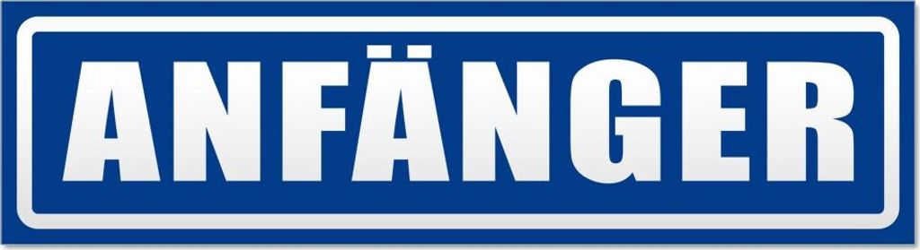 Anfänger invertiert Magnetschild Schild magnetisch