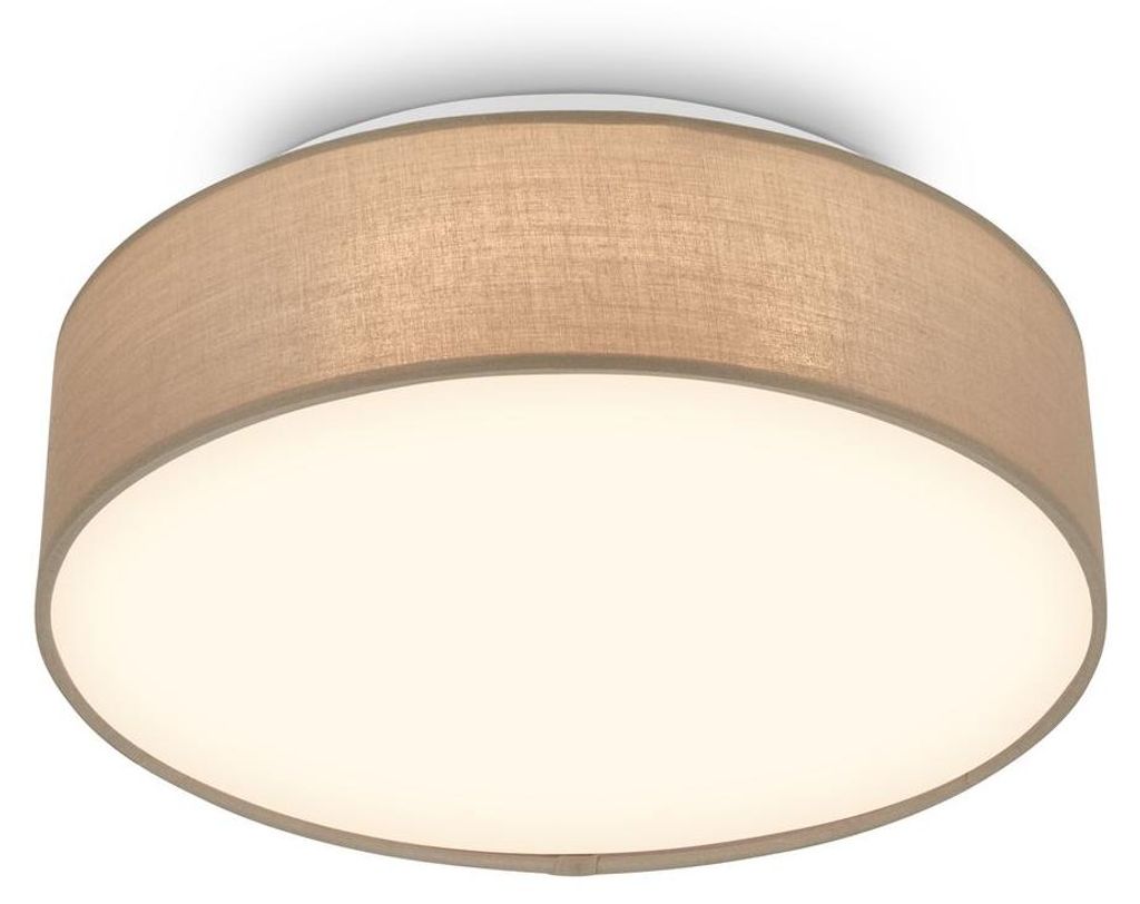 Briloner LED Deckenlampe Stoffschirm Ø30x10,5 cm Rund 16W Produktbild 
