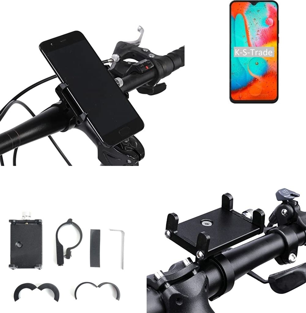 K-S-Trade Handyhalterung für das Fahrrad kompatibel mit Coolpad 26 Tibetan Peak Edition Halter Lenkstange Fahrradhalterung Motorrad Bike Mount