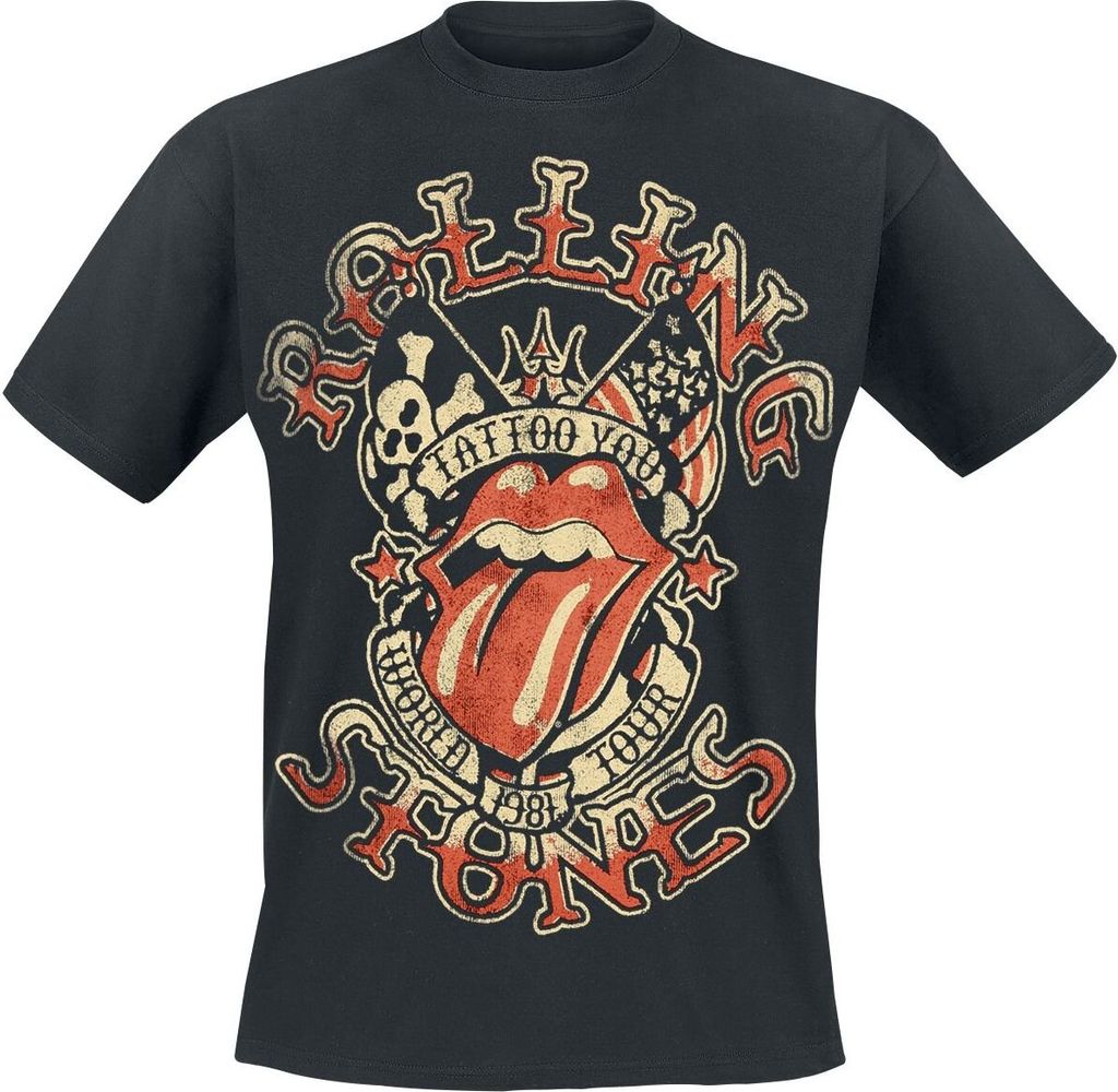 The Rolling Stones T-Shirt Herren Tattoo You Tour schwarz 3XL