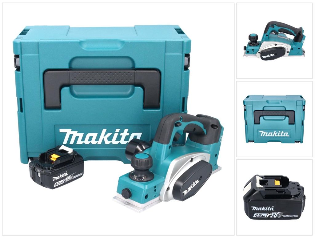 Pialla a batteria Makita DKP 180 M1J 18 V 82 mm + 1x Immagine del prodotto 