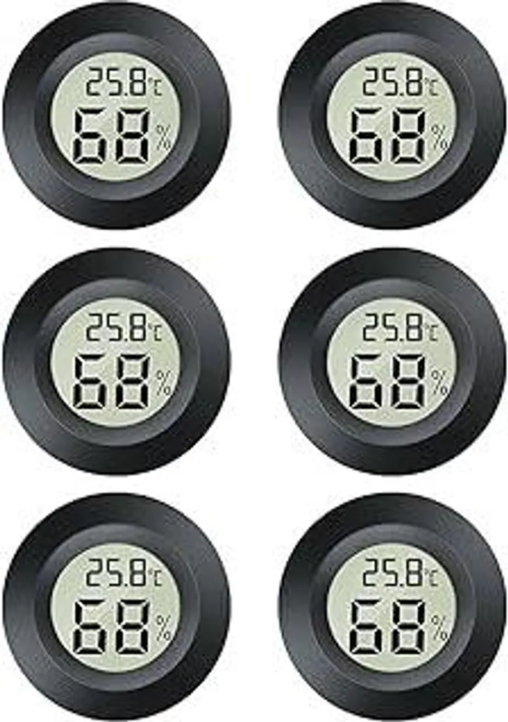 12 Termometri Igrometri Digitali 2 In 1 - LCD, Misura Temperatura E Umidità, Per Interni - 2