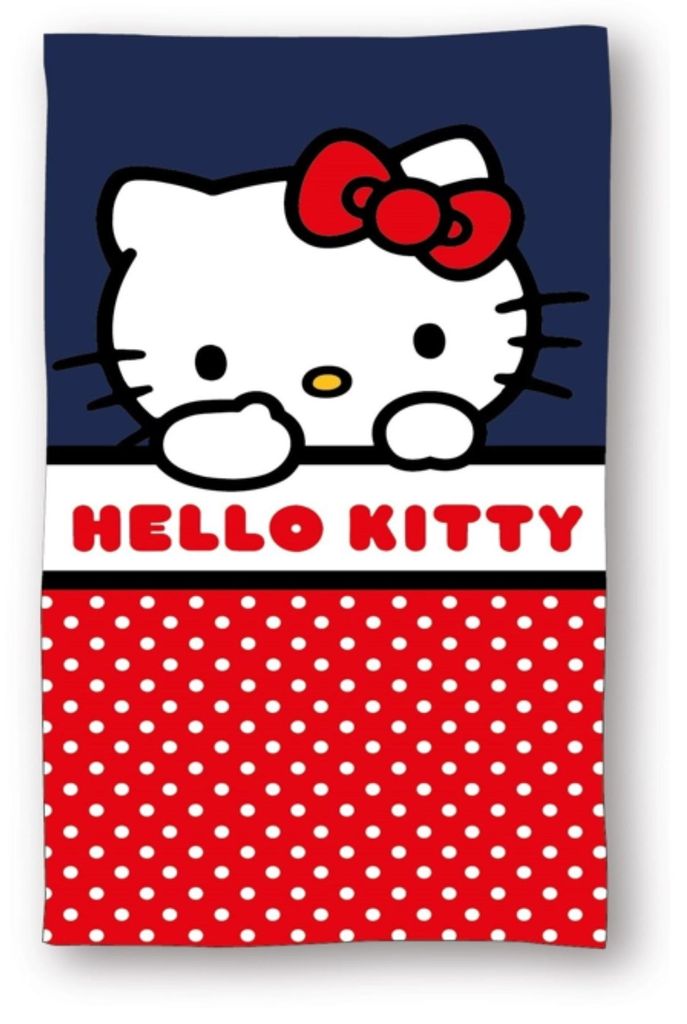 Hello Kitty Badehandtuch Strandtuch 70x140 cm aus Baumwolle Produktbild 