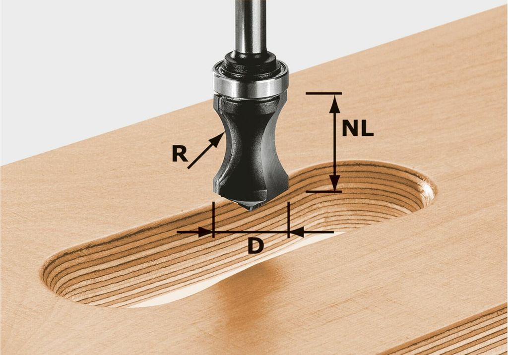 Festool HW S8 R16/NL32, Hand rail cutter bit, 68 mm, 1,9 cm, 1,9 cm, 1 Stück(e), OF 900, OF 1000, OF 1010, OF 1010 R, OF 1400, OF 2000, OF 2200