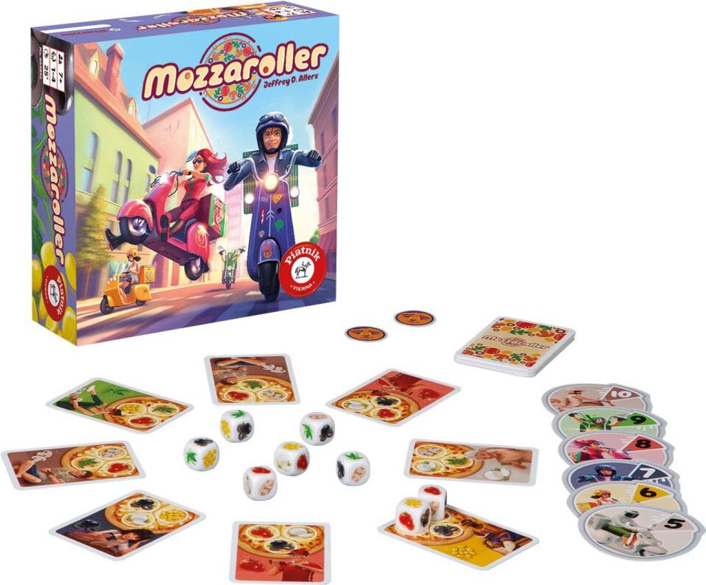Piatnik 6648 Mozzaroller - Gioco Da Tavolo Colorato Per Tutta La Famiglia, Dagli 8 Anni