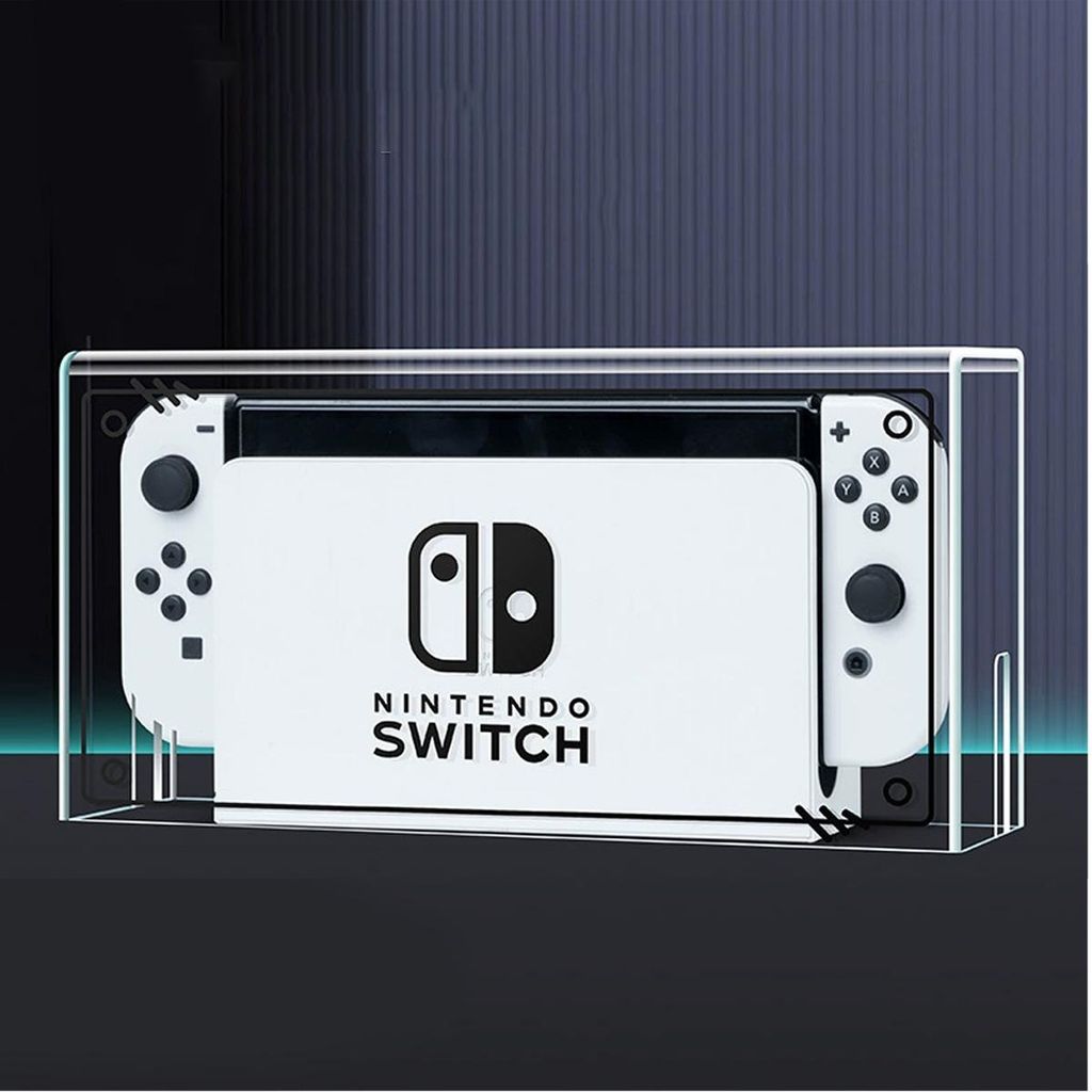 Geeignet für Nintendo Switch Staubschutzhülle, Leuchtbasis, Acryl-Konsolengehäuse für Switch, Zubehör für Spielkonsolen, Staubschutzhülle mi...