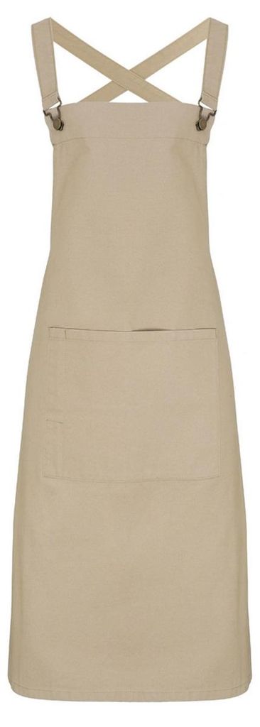 Premier - Herren/Damen Unisex Latzschürze "Barista" LT4282 (Einheitsgröße) (Khaki)