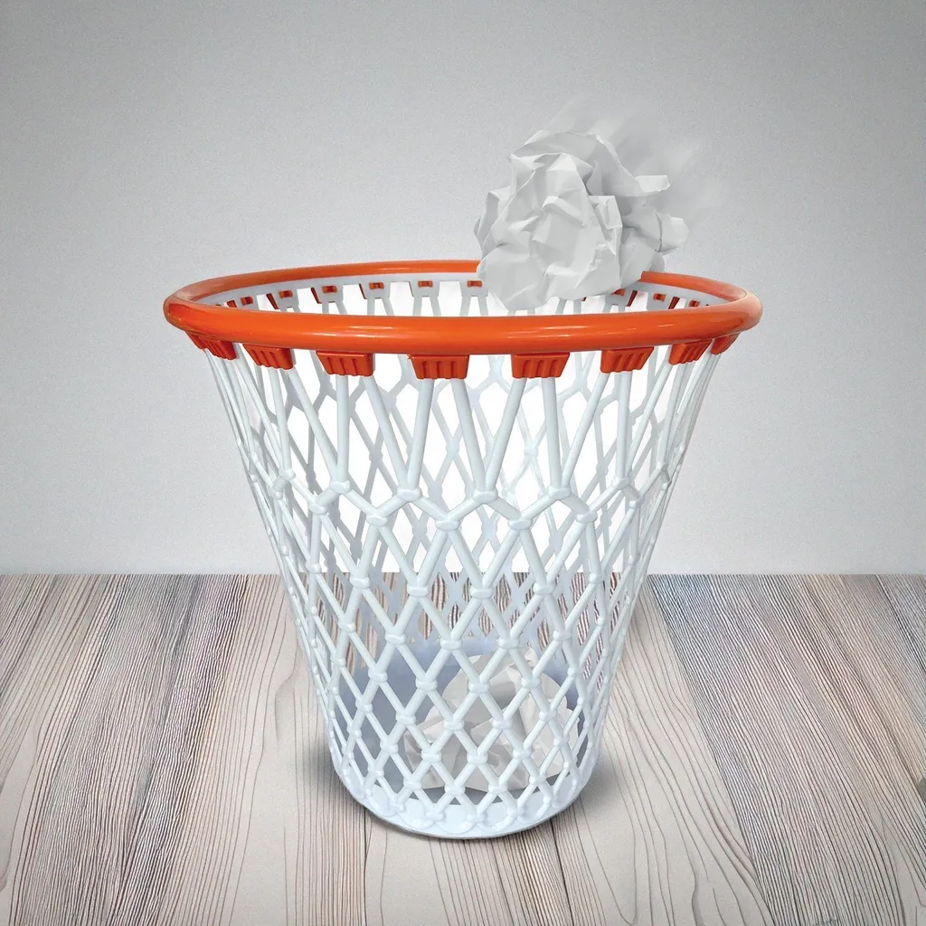 Mad Monkey Basket Bin | Design Sportivo e Funzionalità Ufficio - 4
