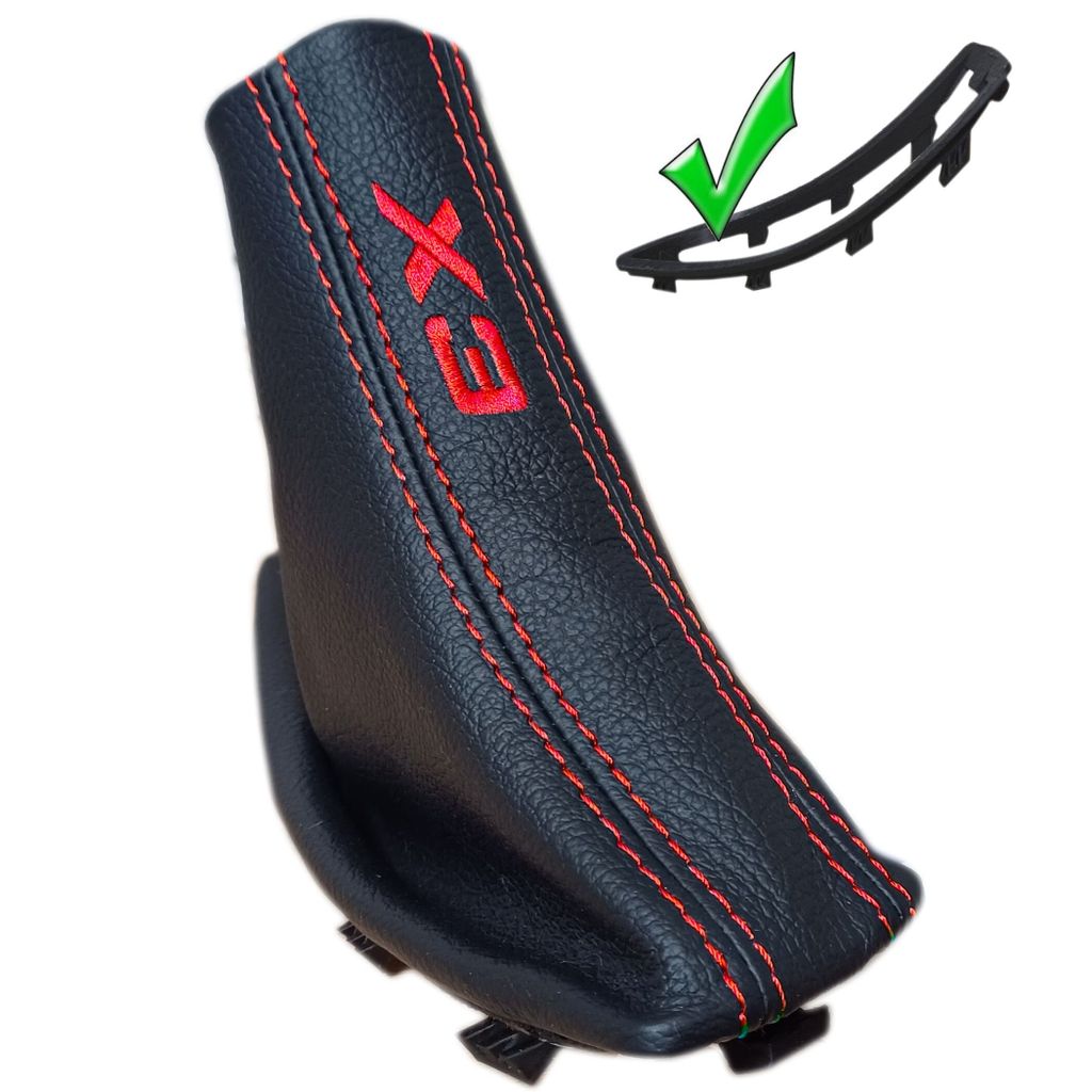 BMW X3 E83 2004-2010 Handbremsmanschette Handbremssack + Rahmen Leder Stickerei