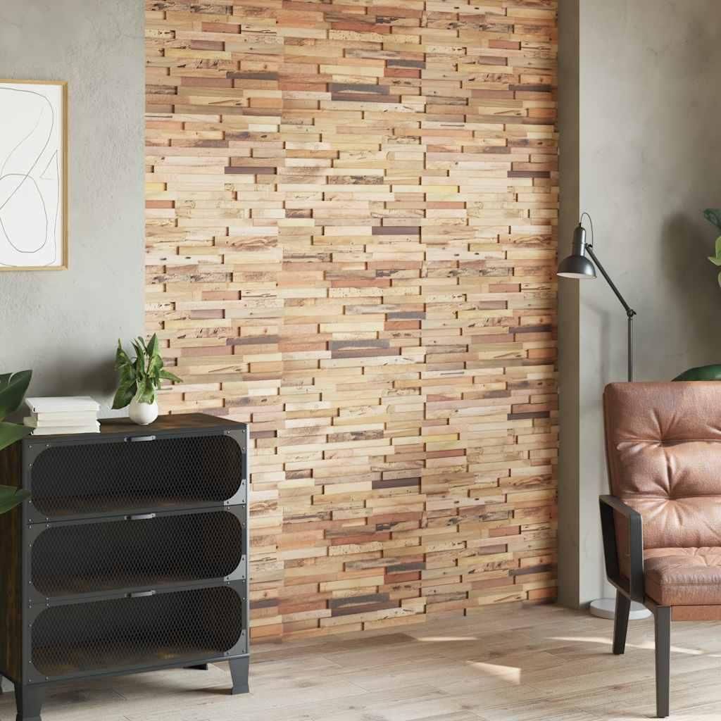 vidaXL Panneaux muraux 10 pcs. 1,03 m² bois massif teck Image du produit 
