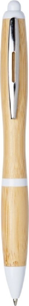 Bullet - Kugelschreiber "Nash", Bambus PF3290 (Einheitsgröße) (Natürlich/Weiß)