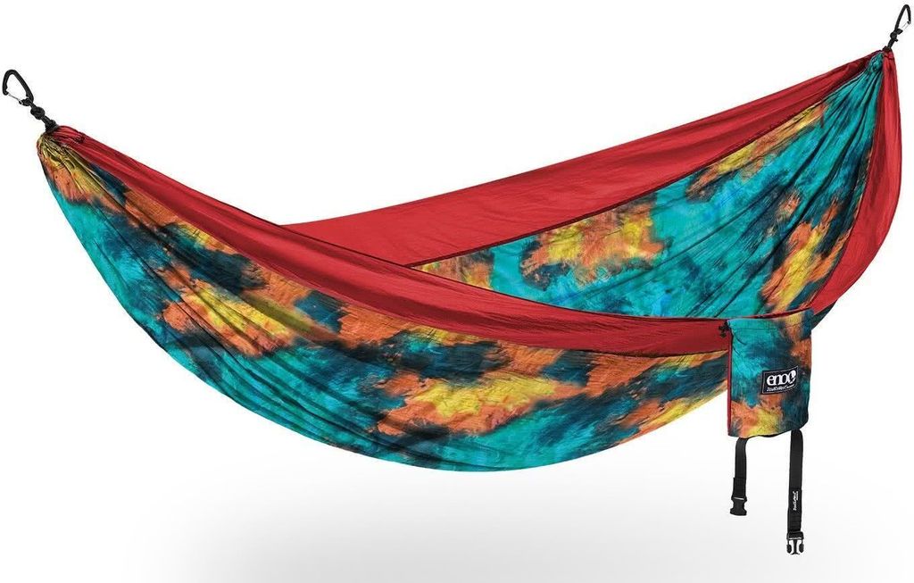 ENO DoubleNest Hammock Print Tie Dye / Red Hängematte
