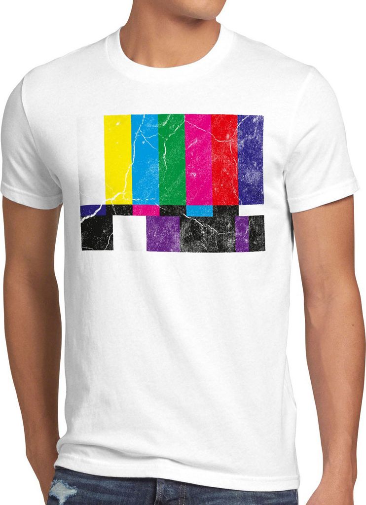 style3 Retro Testbild Herren T-Shirt sheldon