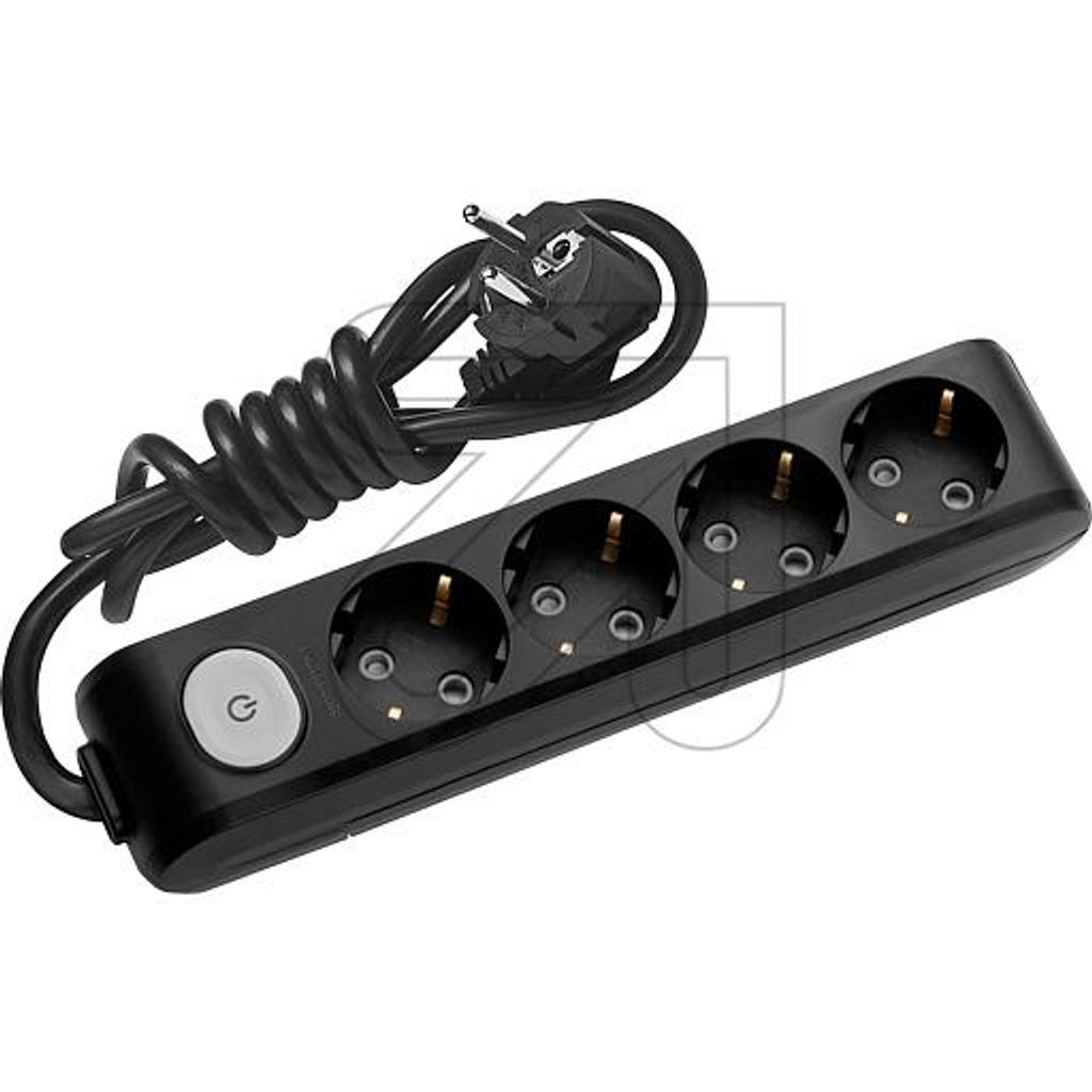 Panasonic 4-fa.Steckdosenleiste 1,5m schw.m.Schalt WLTA04412BL-EU1