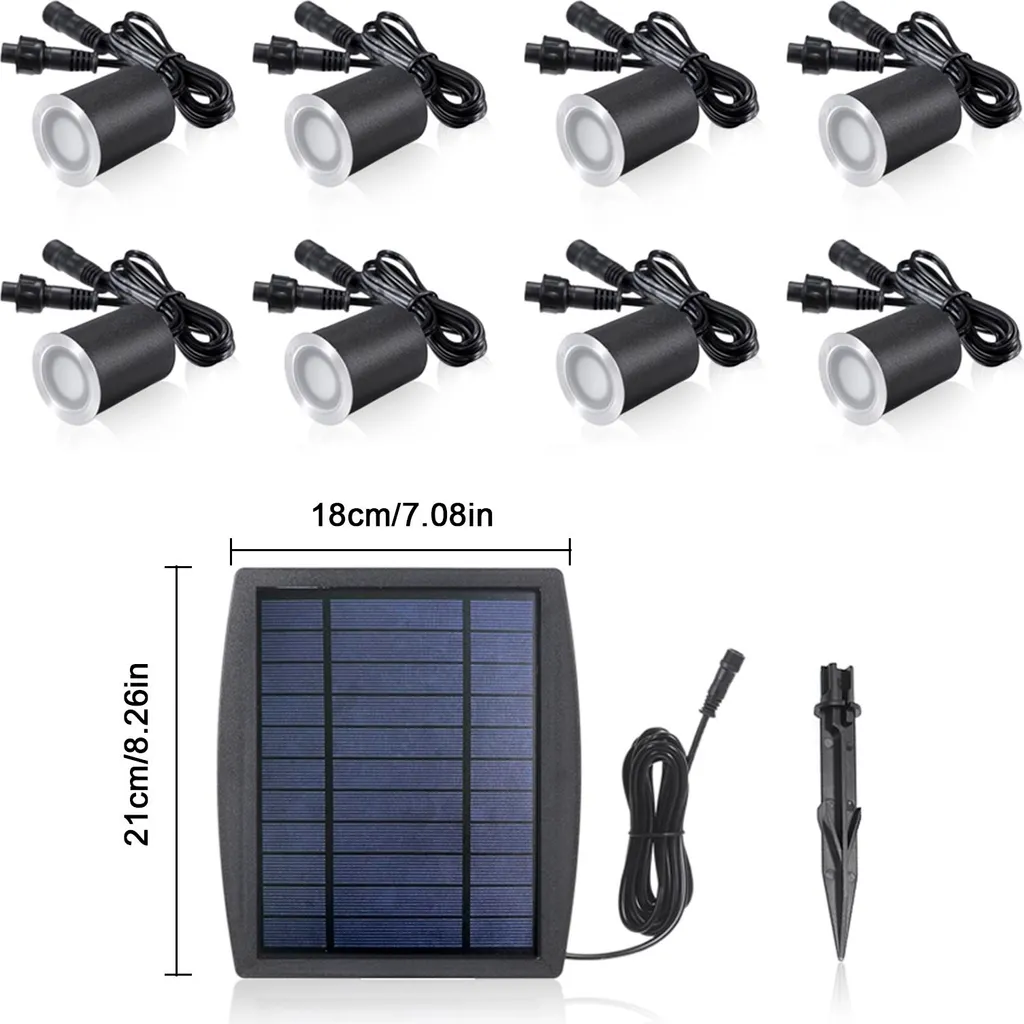Lampe solaire LED étanche IP65 haute résistance pour sol de terrasse 3.2V