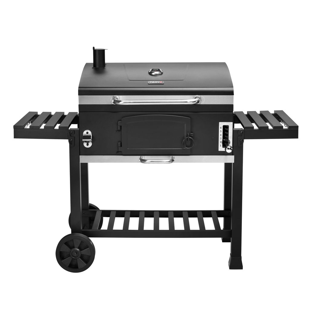 TAINO HERO XXL Smoker Holzkohle-Grill BBQ Grillwagen Produktbild 4