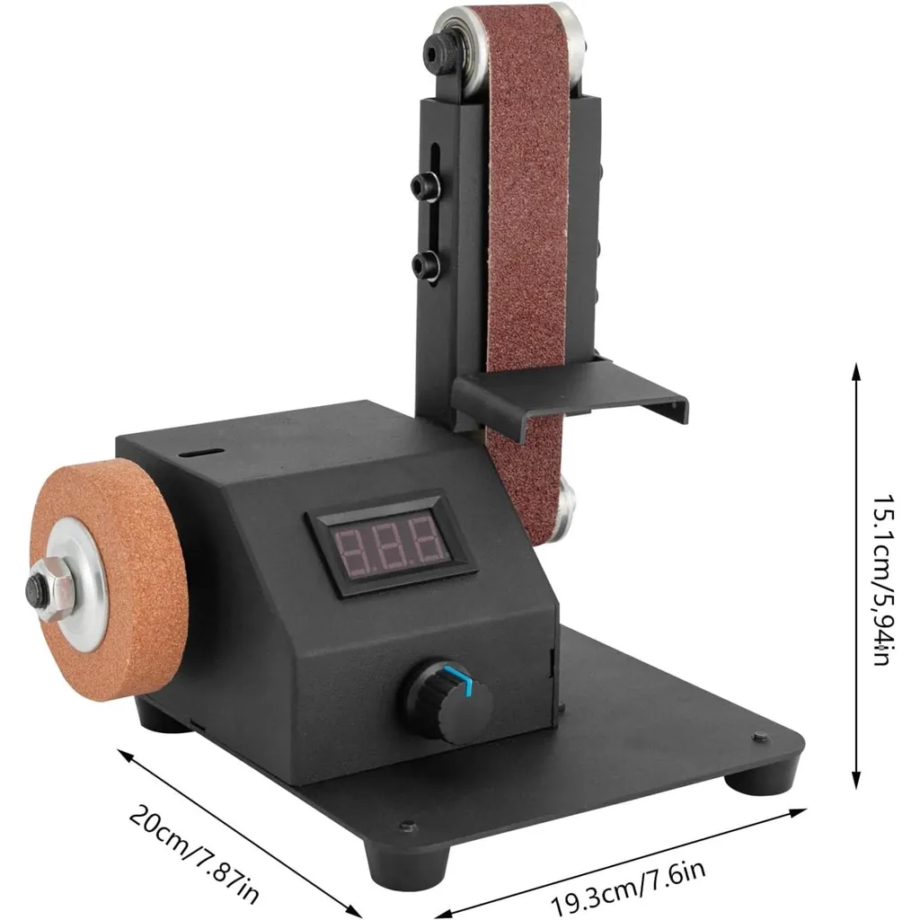 Mini-ponceuse à bande électrique 350W réglable avec mandrin de précision - 3