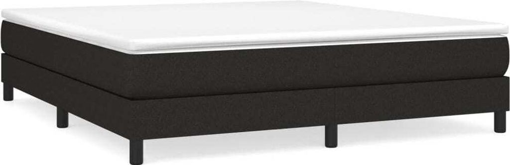 vidaXL Boxspringbettgestell Schwarz 180x200 cm Stoff Produktbild 