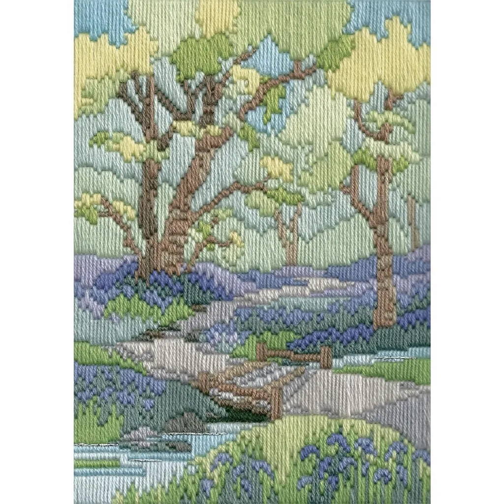 Kit Point Long Coloré Promenade de Printemps Bothy Threads 24x17 cm