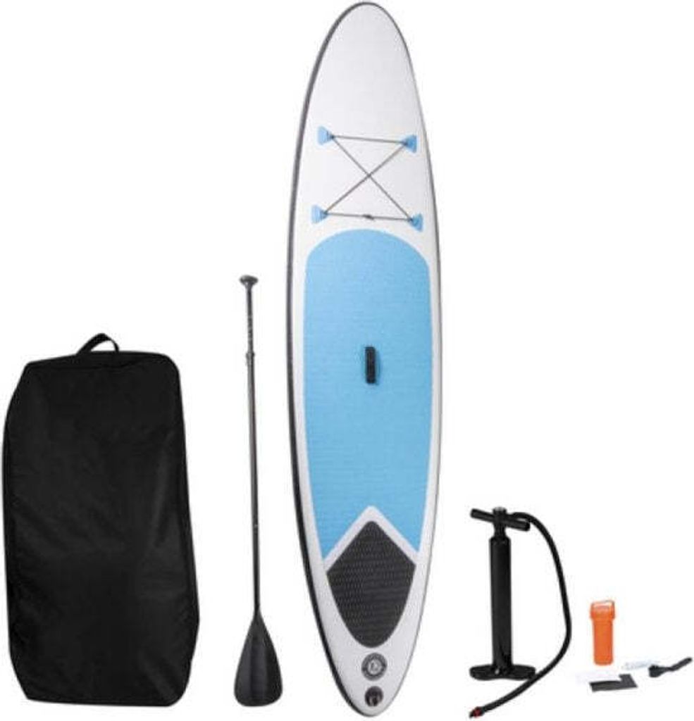 Sup Board gonflable Dunlop avec accessoires - bleu/blanc - Image du produit 