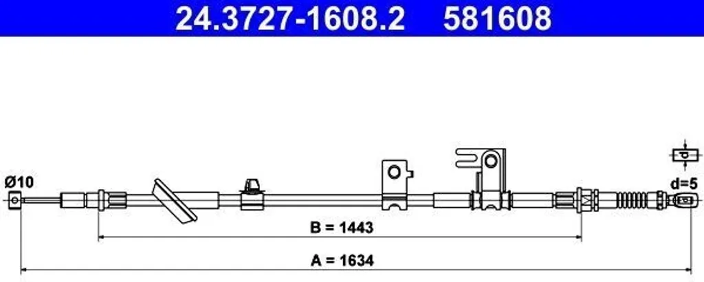 Câble de Frein à Main HL pour Honda Jazz II+ : Performance et Sécurité