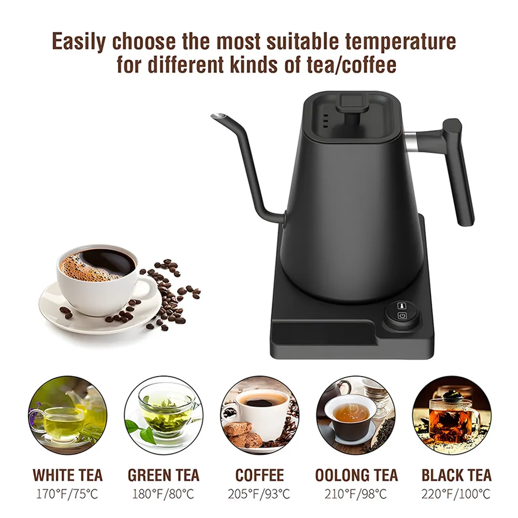 Bouilloire électrique pour café Slow Coffee et thé v60 design scandinave