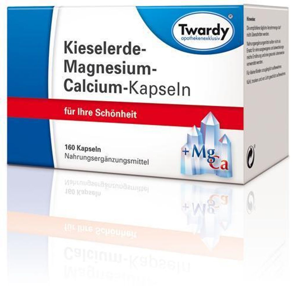 Kieselerde Magnesium Calcium Kapseln 160 St