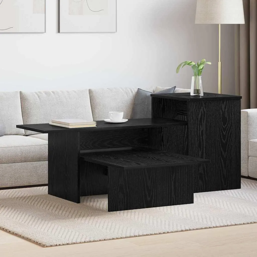Crea Atmosfera con la Consolle vidaXL Rovere Nero 80x50x225 cm - 2