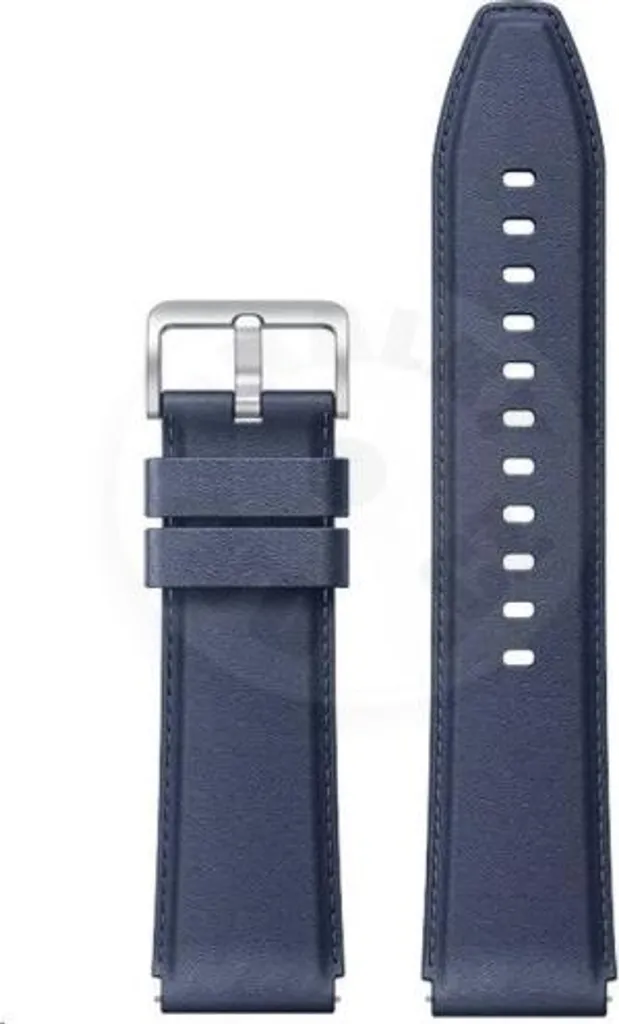 Bracelet cuir bleu pour Xiaomi Watch S1 idéal pour le bureau et sorties