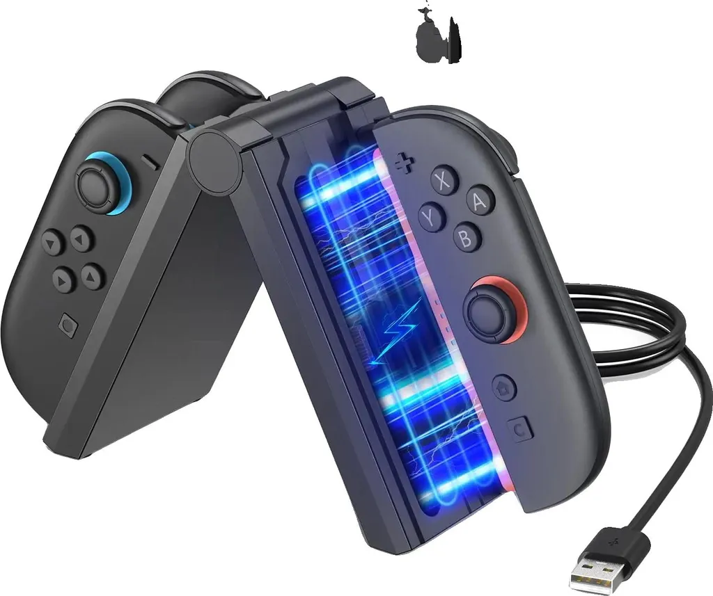 Dock de charge 4 ports pour Nintendo Switch 2, idéal pour le voyage