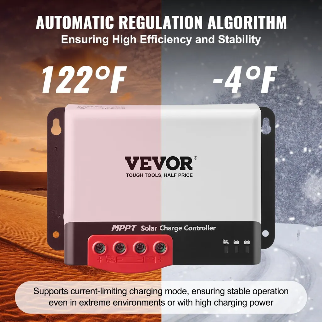 50A 12V 660W / 24V 1320W Regolatore di carica solare MPPT Regolatore di carica del modulo solare con interfaccia di comunicazione TTL Compatibile con batterie a ciclo profondo come AGM, gel, allagate e al litio - 5