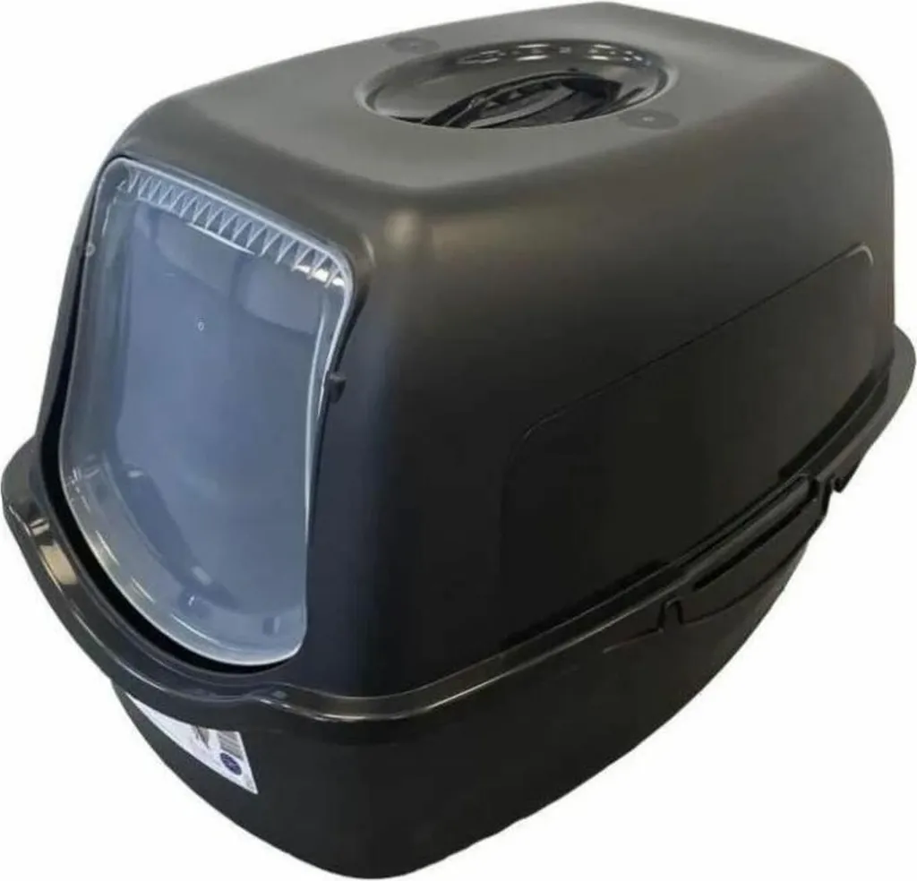 Maison de toilette pour chat Petdesign Samba avec capot amovible Noir