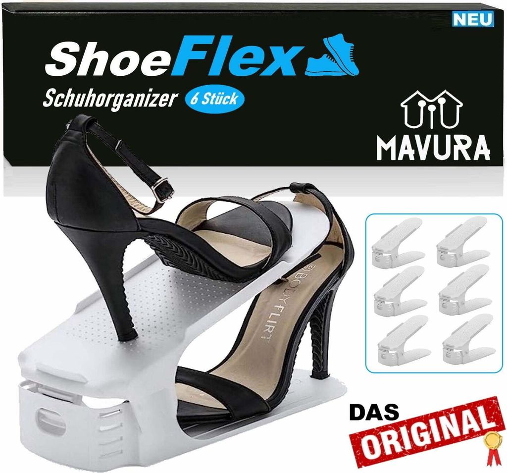 ShoeFlex Schuhstapler Schuh Organizer Schuhhalter für Schuhschrank Schuhordner