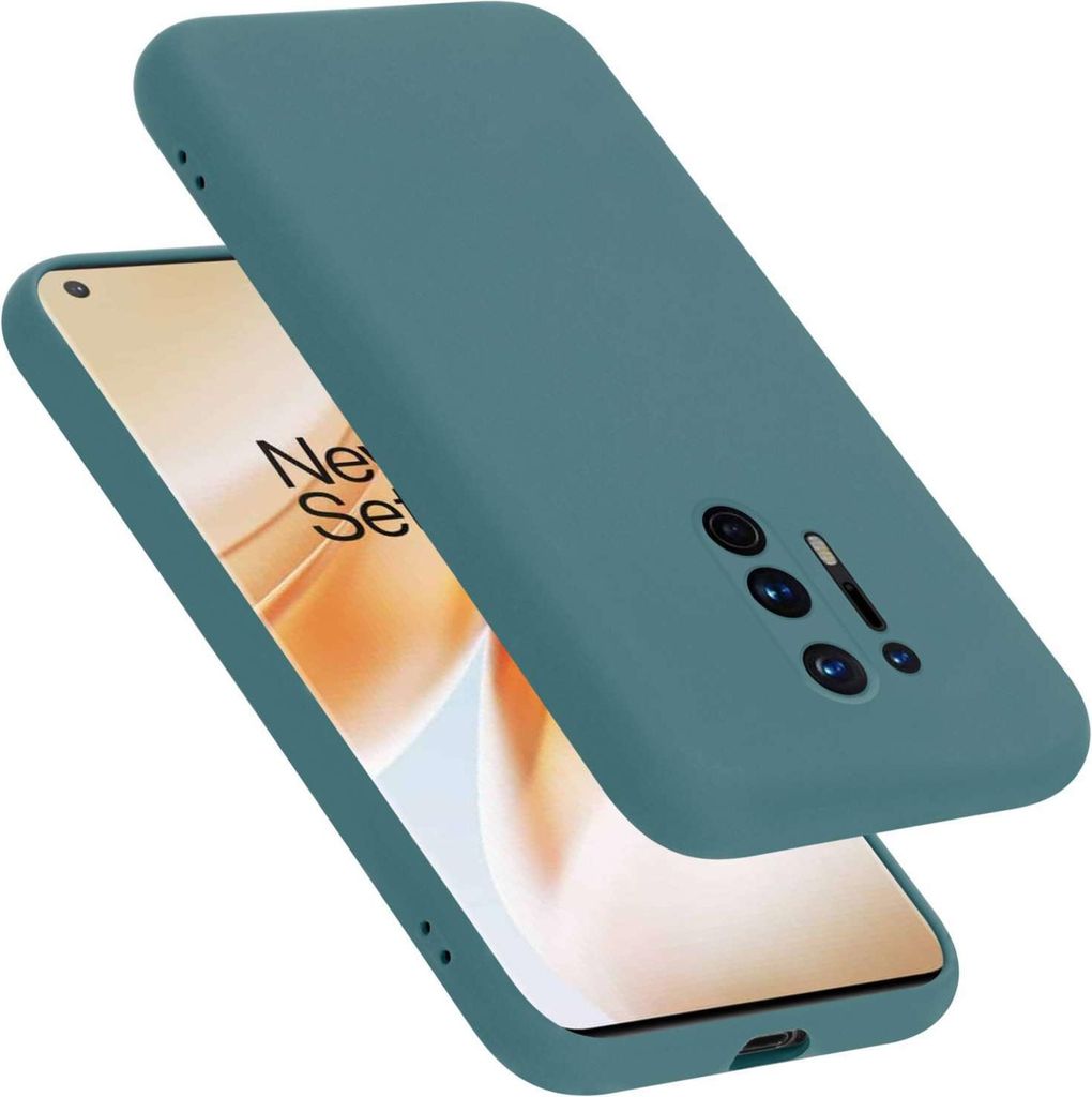 Cadorabo Hülle für OnePlus 8 PRO Hülle Silikon Handyhülle Case aus flüssigem Silikon, Kratzfeste und stoßfeste Schutzhülle für OnePlus 8 PRO