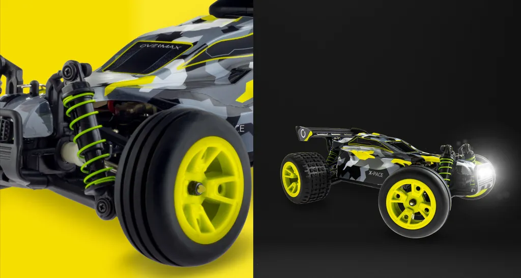 Voiture Télécommandée Tout-Terrain RC Buggy Rapide 45km/h Overmax X-Pace - 13