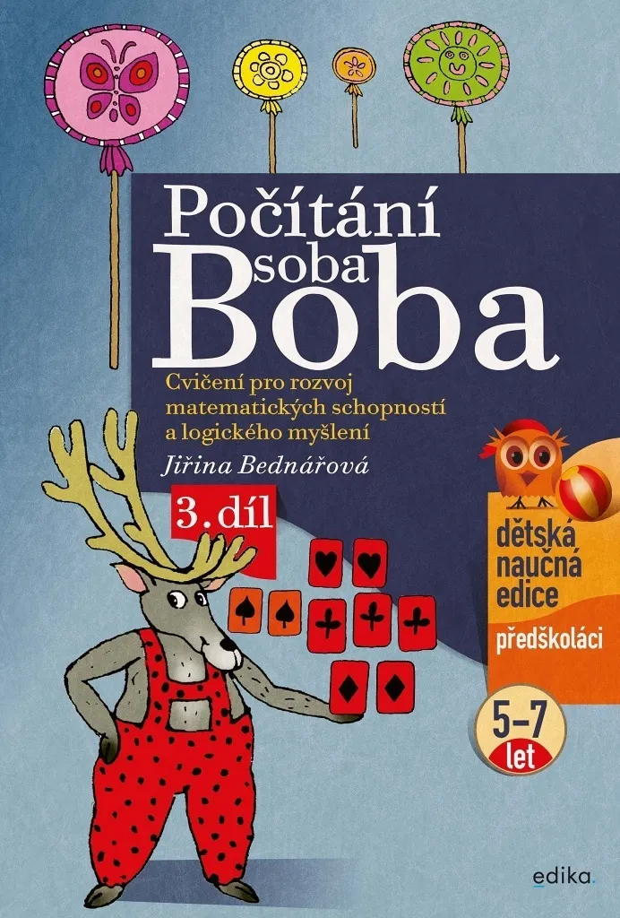 Livre de Logique Počítání soba Boba 3 avec Exercices de Numération Kids