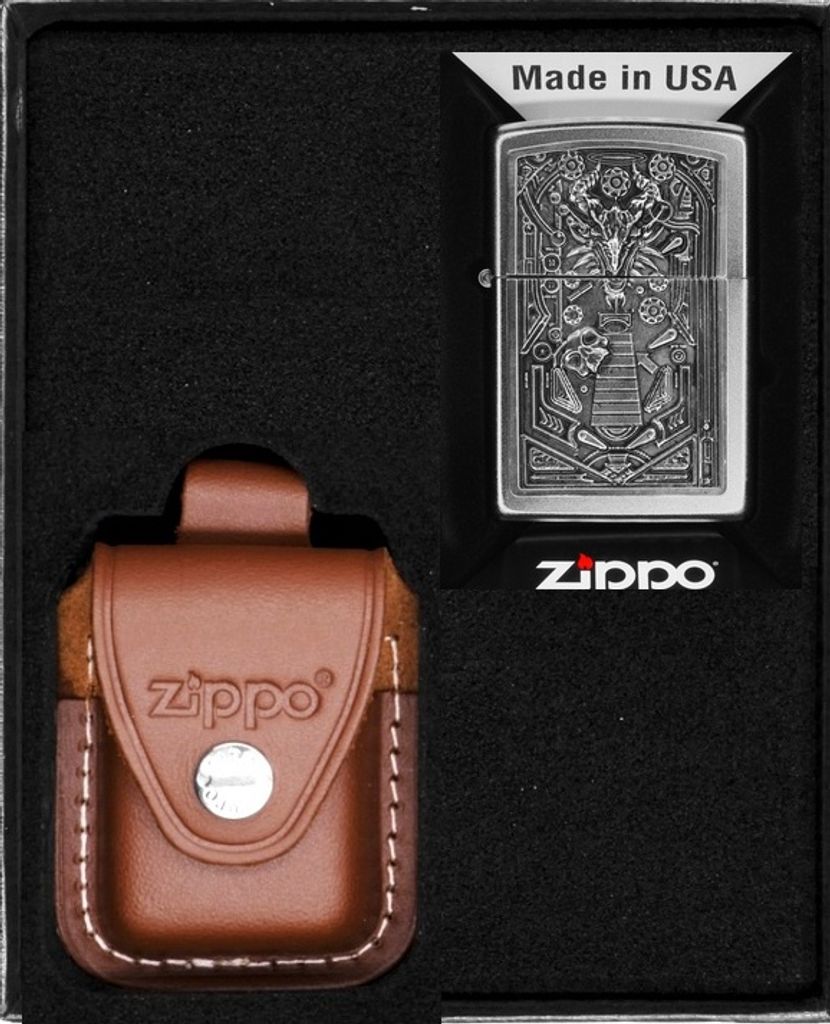 ZIPPO Feuerzeug-Set PINBALL MACHINE Geschenk No4