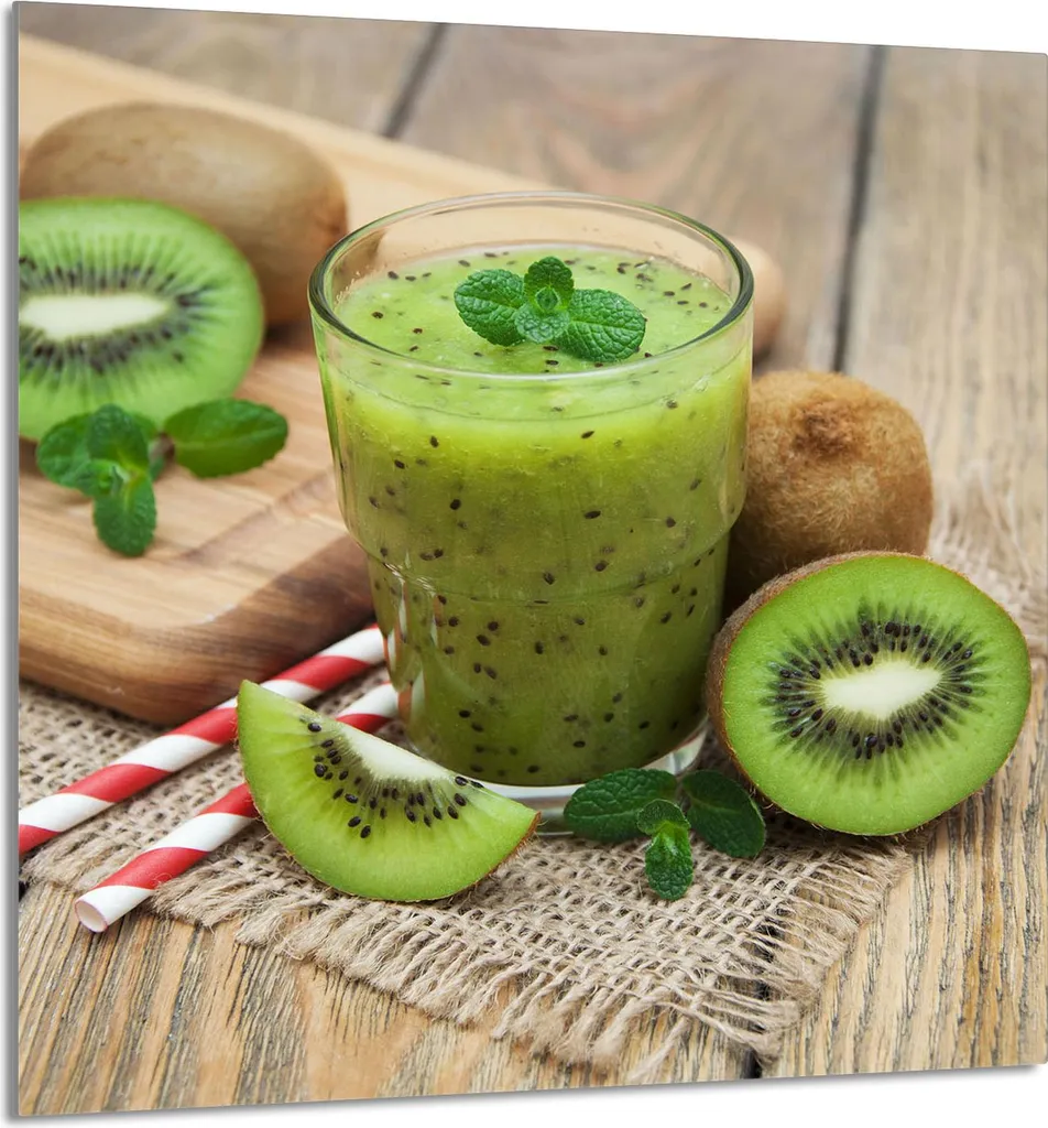 Piatto in Vetro Cucina 60x65 Kiwi | Paraschizzi e Coprifornelli Premium