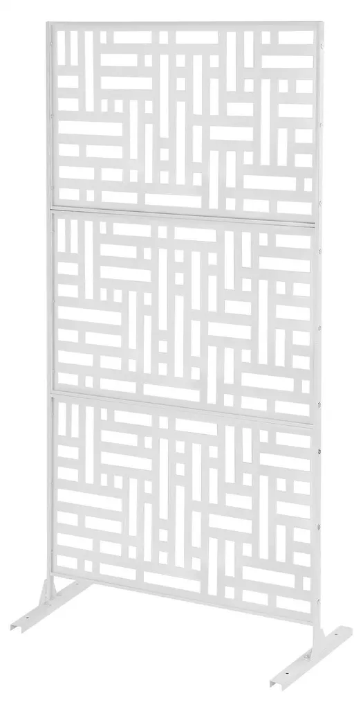 Séparateur de pièce design en acier rouge 190cm pour jardin et salon